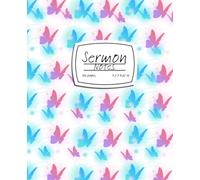Watercolor Butterfly Sermon Notes Journal