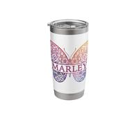 Watercolor Butterfly Travel Mug Personalized Name Marley Stainless Steel Insulated Tumbler