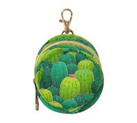 Watercolor Cactus Green Newborned Girl Pacifier Holder Case Portable Wallet Coin Bag, Baby Items Storage Container caja de almacenamiento para biberones