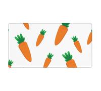 Watercolor Carrots Pattern,Mouse Pad Large Desk Pad Computer Keyboard Mouse Mat with Non Slip Rubber Base 40 x 70 cm