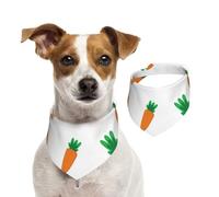 Watercolor Carrots Pattern,Pet Bib Scarf Cats Dog Bandana Dogs Towel Bib Adjustable Pet Scarf,S