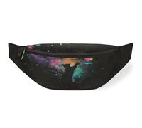 Watercolor Cat Butterfly Waist Bag Pack for Women Men Kids Girls Boys Fanny Pack Bumbags Pouch Purses Belt Bag for Travel Sport Running