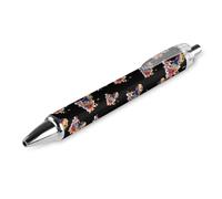 Watercolor Cearded Dragon Retractable Ballpoint Pen Black Ink Ball Point 0.5mm Smooth Writing Note Taking Accessories For Office 1 PCS AS PIC 1