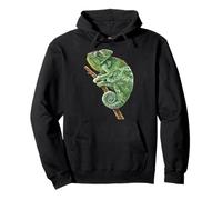 Watercolor Chameleon Pullover Hoodie