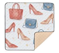 Watercolor Chic Accessories Soft Padded Baby Playmat for Floor Waterproof Baby Crawling Mat for Babies Infants Toddlers, 50'' x 50''