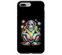 Watercolor Chimp Painted Chimpanzee Primate Paint Case for iPhone 7 Plus/8 Plus