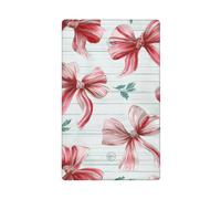 Watercolor Christmas Bows Single Toggle Blank Wall Plate Light Switch Cover Decorative 1 Gang for Kitchen Room Bathroom Size 11.4x7cm