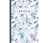 Watercolor Christmas Journal: Blank Dotted Page Notebook