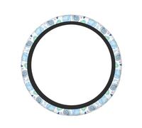 Watercolor Coastal Pattern Steering Wheel Cover