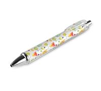 Watercolor Cocktails Retractable Ballpoint Pen Black Ink 0.5mm Ball Point Pens Smooth Writing Accessories For Note Taking pattern 3140