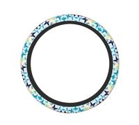 Watercolor Colorful Butterfly Pattern Steering Wheel Cover