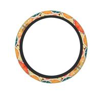 Watercolor Colorful Lemon Slice Steering Wheel Cover