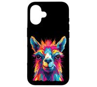 Watercolor Colorful Llama Case for iPhone 16