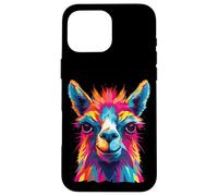 Watercolor Colorful Llama Case for iPhone 16 Pro Max