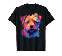 Watercolor Colorful Norfolk Terrier Dogs T-Shirt