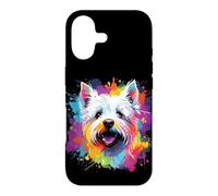 Watercolor Colorful West Highland White Terrier Dog Case for iPhone 17
