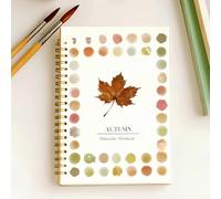 Watercolor Coloring Book for Beginner Friendly Painting Kit, Watercolor Workbooks with 12 Illustractions, Arts Crafts Supplies Gift Suitable for All Water Color Enthusiasts-Autumn