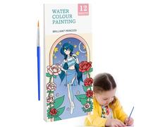 Watercolor Coloring Books,Boys Pocket Painting Book Set - Travel Paint Arts Kit With Paint Brush for Boys, Girls, Kids, Toddler
