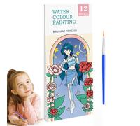 Watercolor Coloring Books | Small Paint Pads Books Watercolor Painting Book | Coloring Book Set for Boys, Girls, Kids, Toddler