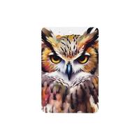 Watercolor Cool Owl Head Car Air Fresheners 6 Pcs, Funny Hanging Car Air Fresheners Cute Long Lasting Scented Mirror Hanging Decoration Ornaments Gift Interior Decor Accessories For Men Women