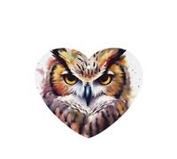 Watercolor Cool Owl Head Car Air Fresheners 6 Pcs, Funny Hanging Car Air Fresheners Cute Long Lasting Scented Mirror Hanging Decoration Ornaments Gift Interior Decor Accessories For Men Women