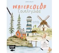 Watercolor - Countryside: 20 hyggelige Aquarell-Motive Schritt für Schritt malen - Mit praktischen Tipps und Vorlagen