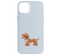 Watercolor Cowboy Dachshund Baby Blue Western Case for iPhone 14 Plus