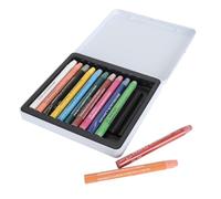 Watercolor Crayon, Wide Application Water Soluble Crayon Comfortable Grip for Daily Practice (12 Colors)