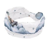 Watercolor Cute Animals Koala and Elephant Wide Headbands for Women, Yoga Workout Head Bands Wide Elastic Hair Bands for Washing Face Makeup