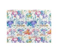 Watercolor Cute Axolotl,500 Pieces Puzzles for Adults-Wooden Jigsaw Puzzle for Adults Elderly