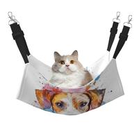 Watercolor Cute Dog Printed Pet Hammock - Sleeping Hammock For Cats, Rabbits, Ferrets, Puppies, Small Animals