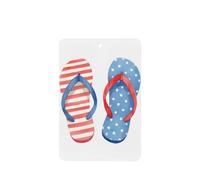 Watercolor Cute Pair Of Flip-Flops Car Air Fresheners 4 Pcs Hanging Scented Cards Fragrance Scented Cards For Car Aromatherapy Tablets