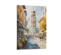 Watercolor Damascus Painting, Syria City Travel Poster 16x24inch(40x60cm)