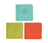 Watercolor diary - 3-piece 5x5cm hardcover cold pressed - Small painting book for watercolor - for Beginners Artists Travel School Outdoor Drawing Journaling