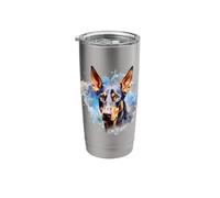 Watercolor Dobermann Stainless Steel Insulated Tumbler