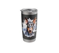 Watercolor Dobermann Stainless Steel Insulated Tumbler