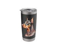 Watercolor Dobermann Stainless Steel Insulated Tumbler