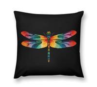 Watercolor Dragonfly Soft Plush Throw Pillow Covers Pillowcase