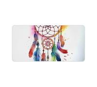 Watercolor Dream Catcher Desk Pads Non-Slip Rubber Gaming Mouse Pad Multifunctional Large Mouse Mats Office Desk Decor for Office Computer Home Desk Pad