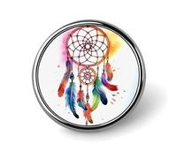 Watercolor Dream Catcher Lapel Pin for Men Violin Sheet Music Fashion Brooch Pin -Cute Enamel Badges, Aluminum Alloy Metal Pinback for Hats, Shirts, Bags, Jackets & Accessories (1 Inch Round Button Pi