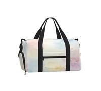 Watercolor Dreamscape Duffle Bag Shoe Compartment