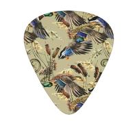 Watercolor Duck,12 Pcs Guitar Pick,3 Different Thickness Plectrums for Acoustic Guitar Bass Ukulele (0.46mm 0.96mm 0.71mm)