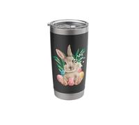 Watercolor Easter Rabbit and Eggs Stainless Steel Insulated Tumbler