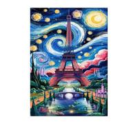 Watercolor Eiffel Tower Jigsaw Puzzles for Adults 500, Fun Challenging Educational Games, Difficult Jigsaw Puzzles for Adults, Puzzle 500 Pieces