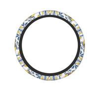 Watercolor Ethnic Lemon Steering Wheel Cover