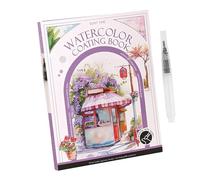Watercolor Exercise Book - Art Activity To Calm Down | Watercolor Painting Workbook Set, For Teens, Women, Students, Road Trip, Party On The D