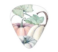 Watercolor Fall Pumpkin Guitar Pick 12 Picks Fashion Durable Bass Plectrums In A Box For Ukulele Electric Guitar Bass