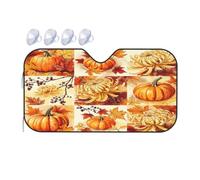 Watercolor Fall Pumpkins Windshield Sunshade for Cars Auto Truck Van RVs