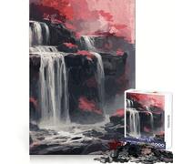 Watercolor Farm Landscapes Puzzle for Adults 1000 Pieces Brain Capacity Tranquil Pastime Secure Lock Creative Gift (38x26cm)