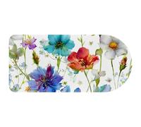 Watercolor Field Flowers with Dragonfly Mouse Pad, Large Gaming Keyboard Mat with Non-Slip Rubber Base, Big Extended Desk Protector for Home Office, 29.1’’ x 13.8’’
